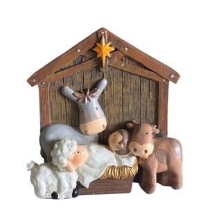 Dicksons Nativity Scene Figurine One Child One Night Light Up Star Christmas